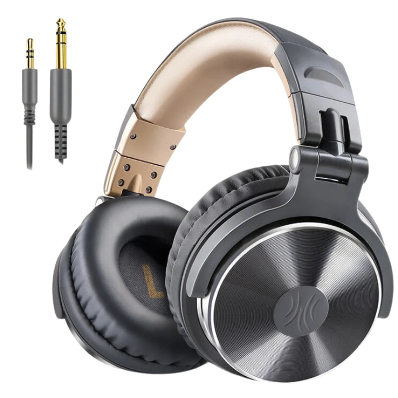 Wired Professional Headphones Studio Pro DJ Headphones With Microphone Over Ear HiFi