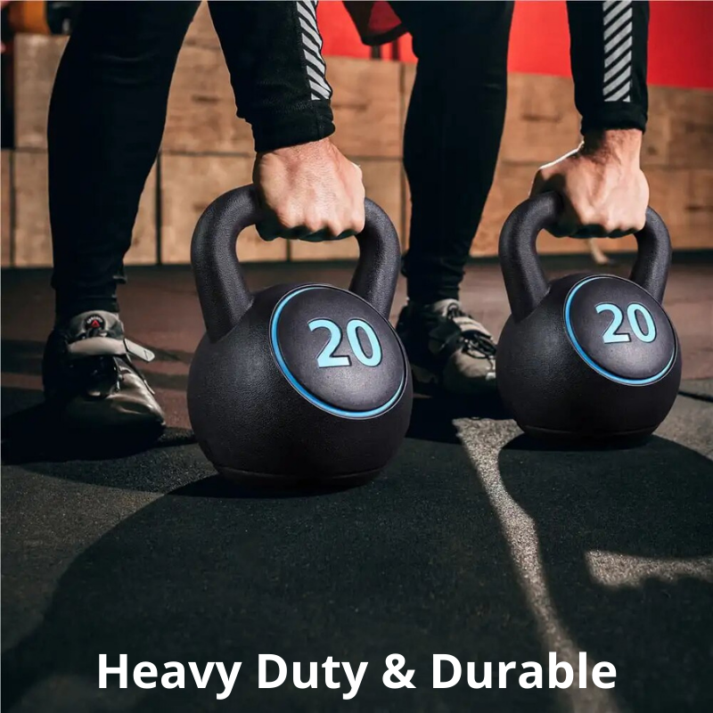 4 Piece Kettlebell Set 5Lbs 10Lbs 15Lbs 20Lbs