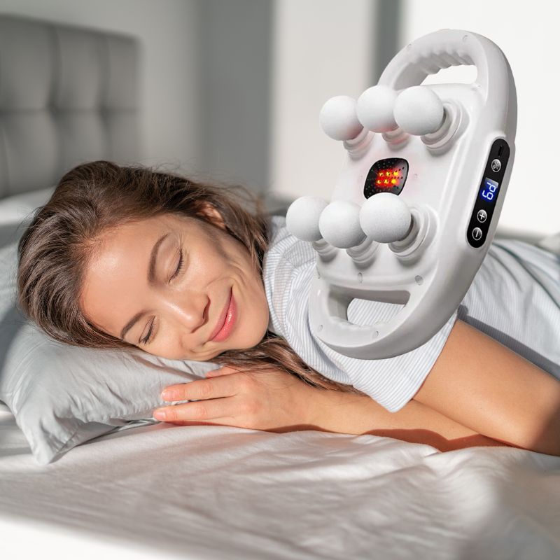 Professional 6 Head Massage Gun Handheld Massager with Adjustable 9 Modes & Intensities for Massage and Pain Relief