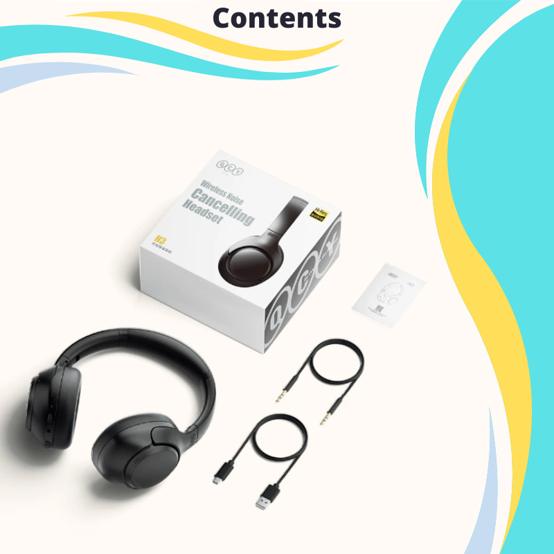 Hi-Res ANC Audio Wireless Headphones 43dB USB-C Audio iOS Android Up to 60 Hrs Battery Life