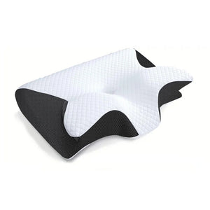 Orthopedic Memory Foam Cervical Pillow 2 in 1 Ergonomic Contour for Neck Pain Contoured Support Pillows for Side Back Stomach Sleepers