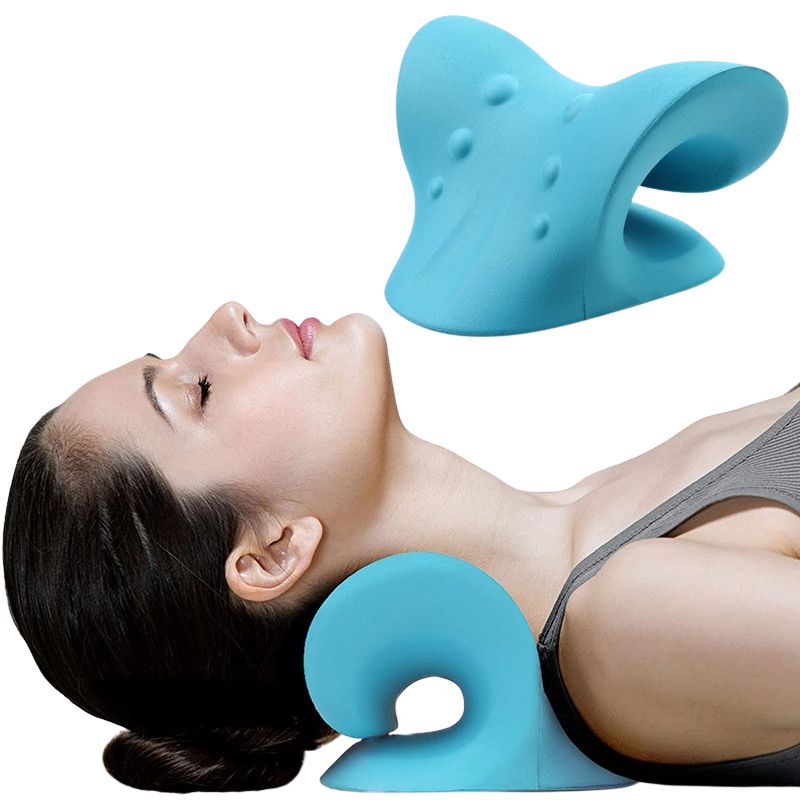 Neck Support Stretcher Cervical Chiropractic Traction Device Pillow for Pain Relief Cervical Spine Alignment