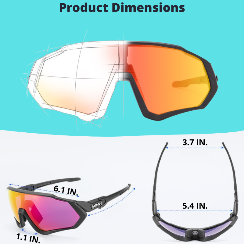 Polarized Sports Sunglasses With 1 Lens Or 5 Interchangeable Lens With Myopia Frame Cycling MTB Mountain Bike Eyewear Men Women