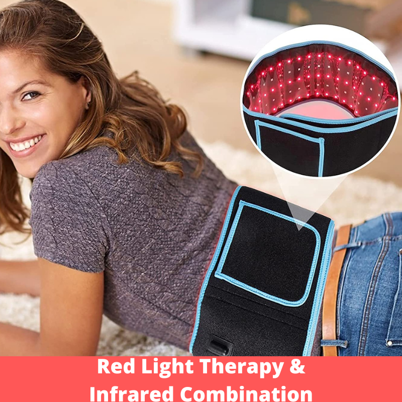 Red Light Therapy Belt 850nm 660nm Infrared Light Belt Back Pain Relief Wrap Burn Fat Belt Slimming Machine Waist Heat Pad Full Body