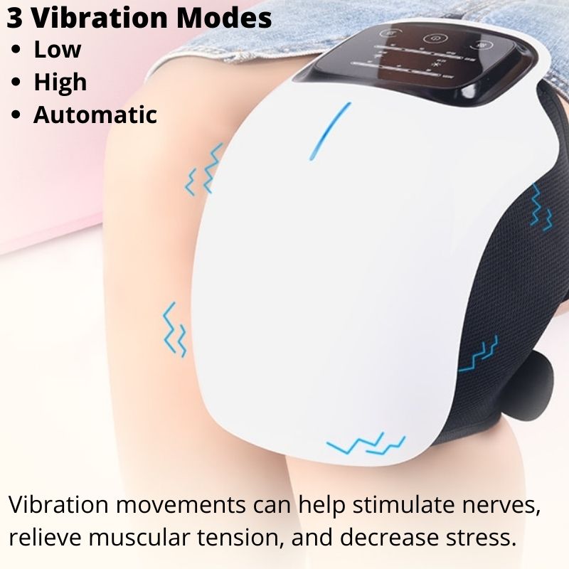 Rechargeable Knee Massager Infrared Heat Vibration For Pain Relief