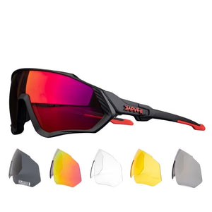 Polarized Sports Sunglasses With 1 Lens Or 5 Interchangeable Lens With Myopia Frame Cycling MTB Mountain Bike Eyewear Men Women