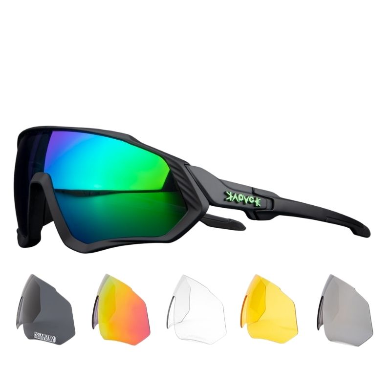 Polarized Sports Sunglasses With 1 Lens Or 5 Interchangeable Lens With Myopia Frame Cycling MTB Mountain Bike Eyewear Men Women