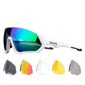 Polarized Sports Sunglasses With 1 Lens Or 5 Interchangeable Lens With Myopia Frame Cycling MTB Mountain Bike Eyewear Men Women