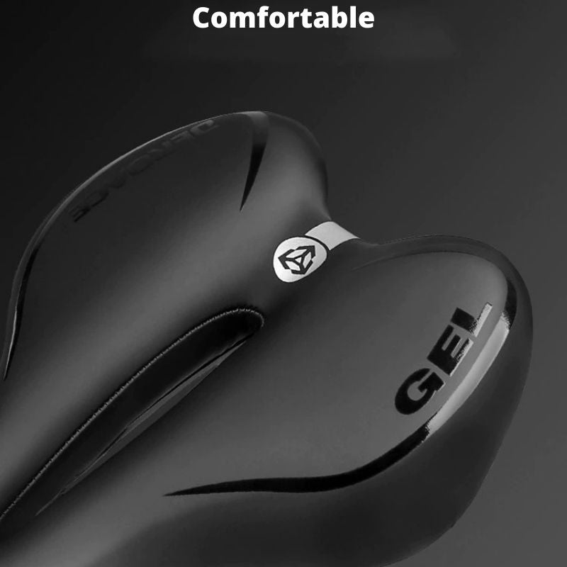 Comfortable Gel Bicycle Seat Bike Saddle Breathable Hollow Design Non Slip