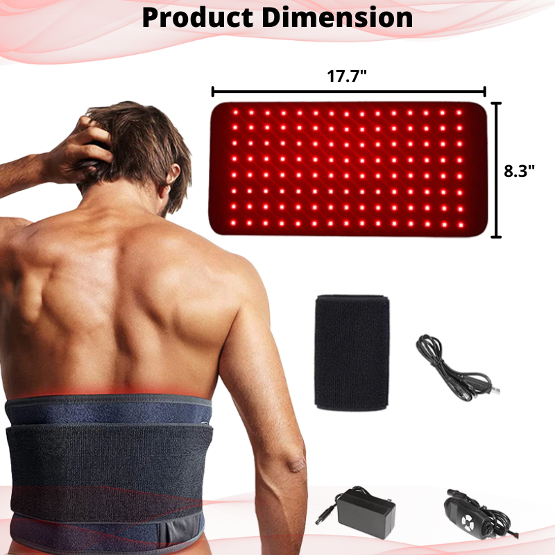 Infrared LED Red Light Therapy Belt 850nm+660nm Light Wave Muscle Recovery Pain Relief