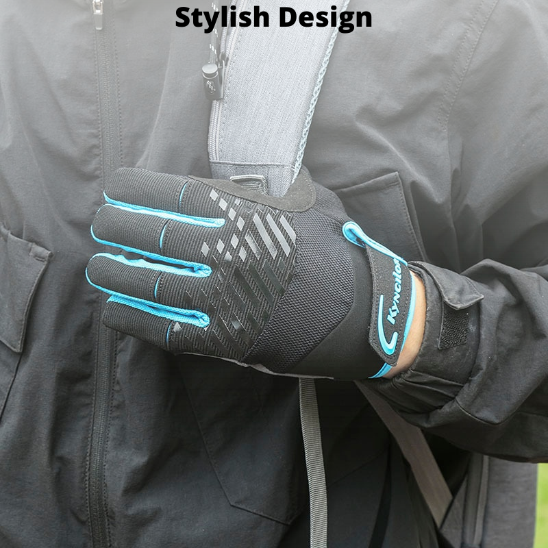 Breathable Touch Screen Bike Gloves With Shock-Absorbing Gel Padding