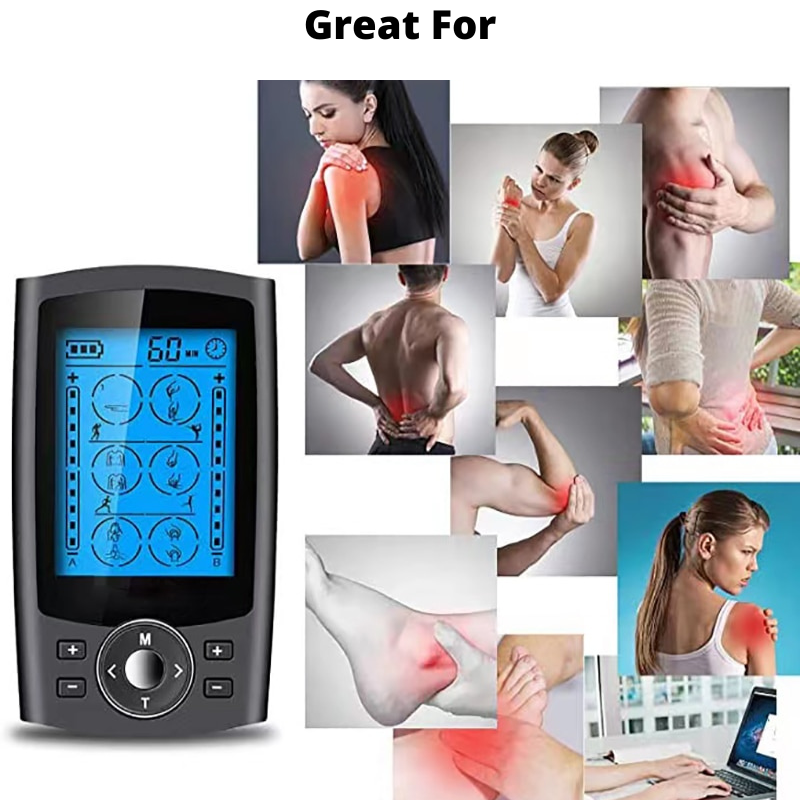 Tens Muscle Stimulator 36 Mode Dual Channel For Pain Relief Therapy Electronic Pulse Massager Muscle Massager