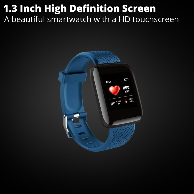 Smartwatch Fitness Tracker With Heart Rate Blood Pressure Monitoring Waterproof Steps Calories Fitness Activity Tracker IOS Android