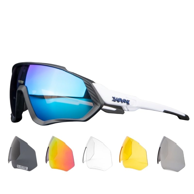 Polarized Sports Sunglasses With 1 Lens Or 5 Interchangeable Lens With Myopia Frame Cycling MTB Mountain Bike Eyewear Men Women