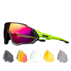 Polarized Sports Sunglasses With 1 Lens Or 5 Interchangeable Lens With Myopia Frame Cycling MTB Mountain Bike Eyewear Men Women