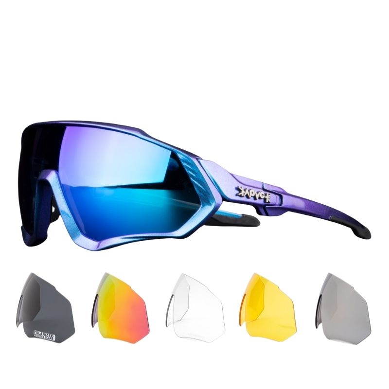 Polarized Sports Sunglasses With 1 Lens Or 5 Interchangeable Lens With Myopia Frame Cycling MTB Mountain Bike Eyewear Men Women