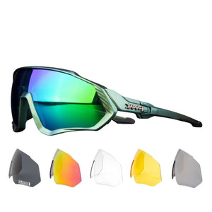 Polarized Sports Sunglasses With 1 Lens Or 5 Interchangeable Lens With Myopia Frame Cycling MTB Mountain Bike Eyewear Men Women