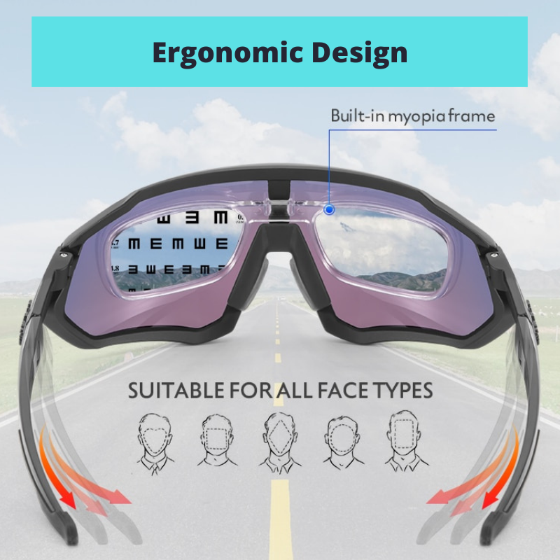 Polarized Sports Sunglasses With 1 Lens Or 5 Interchangeable Lens With Myopia Frame Cycling MTB Mountain Bike Eyewear Men Women