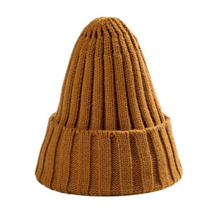 Knitted Winter Hat For Women Soft Stretchy Cotton Blend