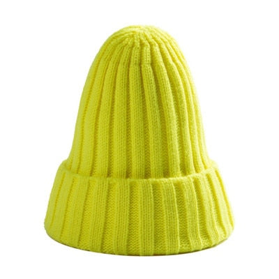 Knitted Winter Hat For Women Soft Stretchy Cotton Blend