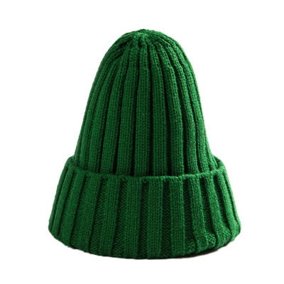 Knitted Winter Hat For Women Soft Stretchy Cotton Blend