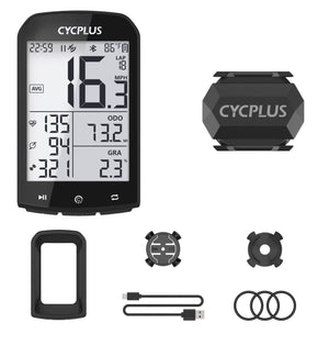 Bike Computer With Heart Rate Sensor 2.9 inch LCD Screen GPS Wireless Odometer Speedometer