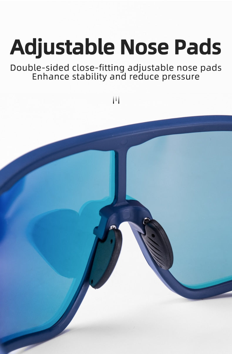 Polarized Sunglasses UV400 Protection Includes Prescription Frame for Cycling and Sports