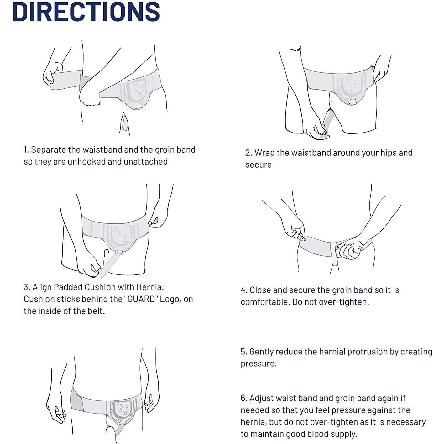 Adjustable Inguinal Hernia Belt For Men Left or Right Side