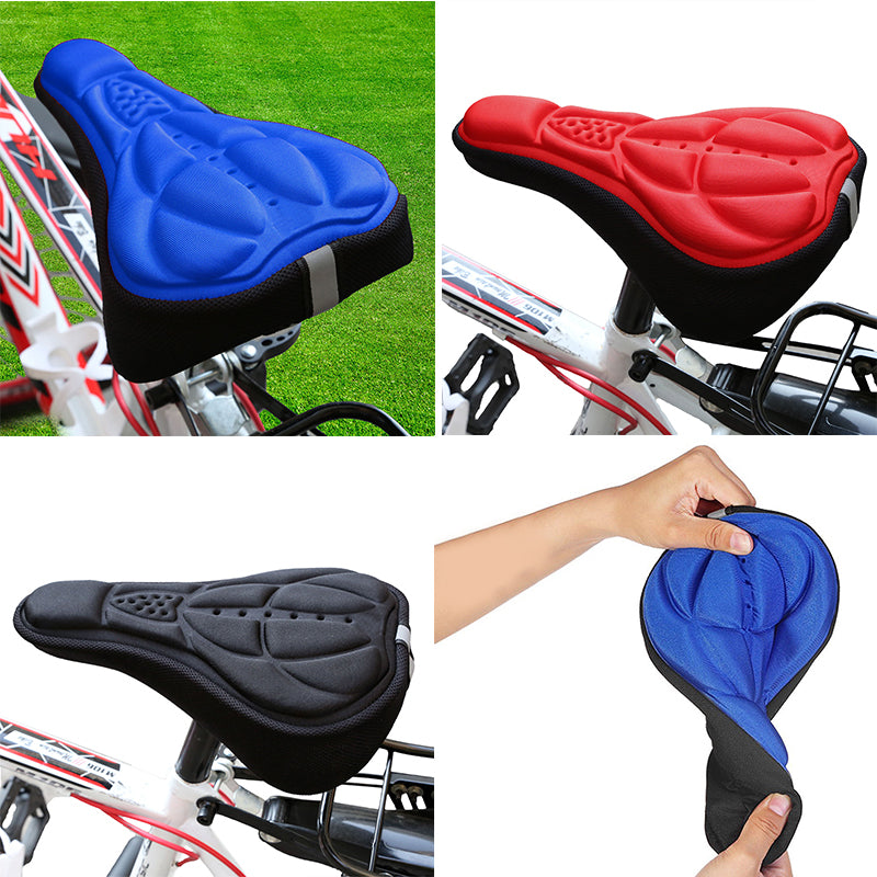 Comfortable Bike Seat Cover Ultra Soft 3D High Dense Memory Foam Bicycle Seat Cover-Bike Accessories-Fit Sports 